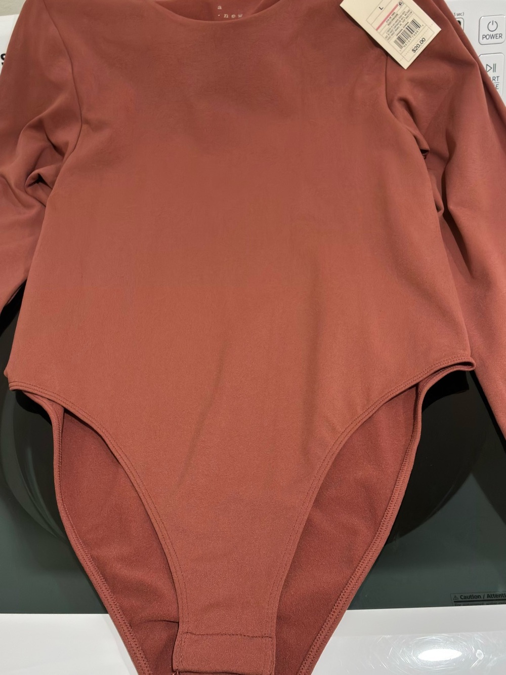 a new day Long-Sleeve Bodysuit in Dusty Rose